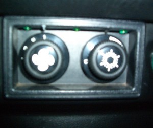 Dash Lights for the A/C Controls