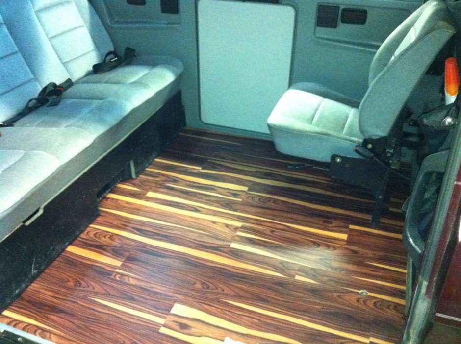 video table conversion Mods Woodâ€  â€œAfrican Vanagon &  flooring Hacks laminate