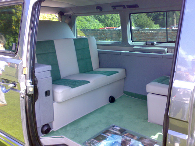 Newly upholstered interior looks brand new Vanagon Hacks 