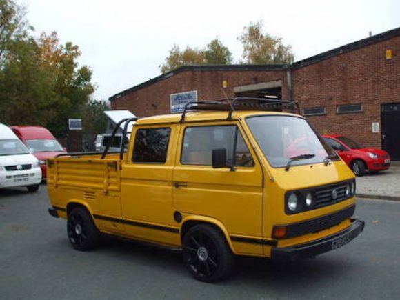 VW T25 double cab with 18 inch Audi wheels | Vanagon Hacks & Mods ...